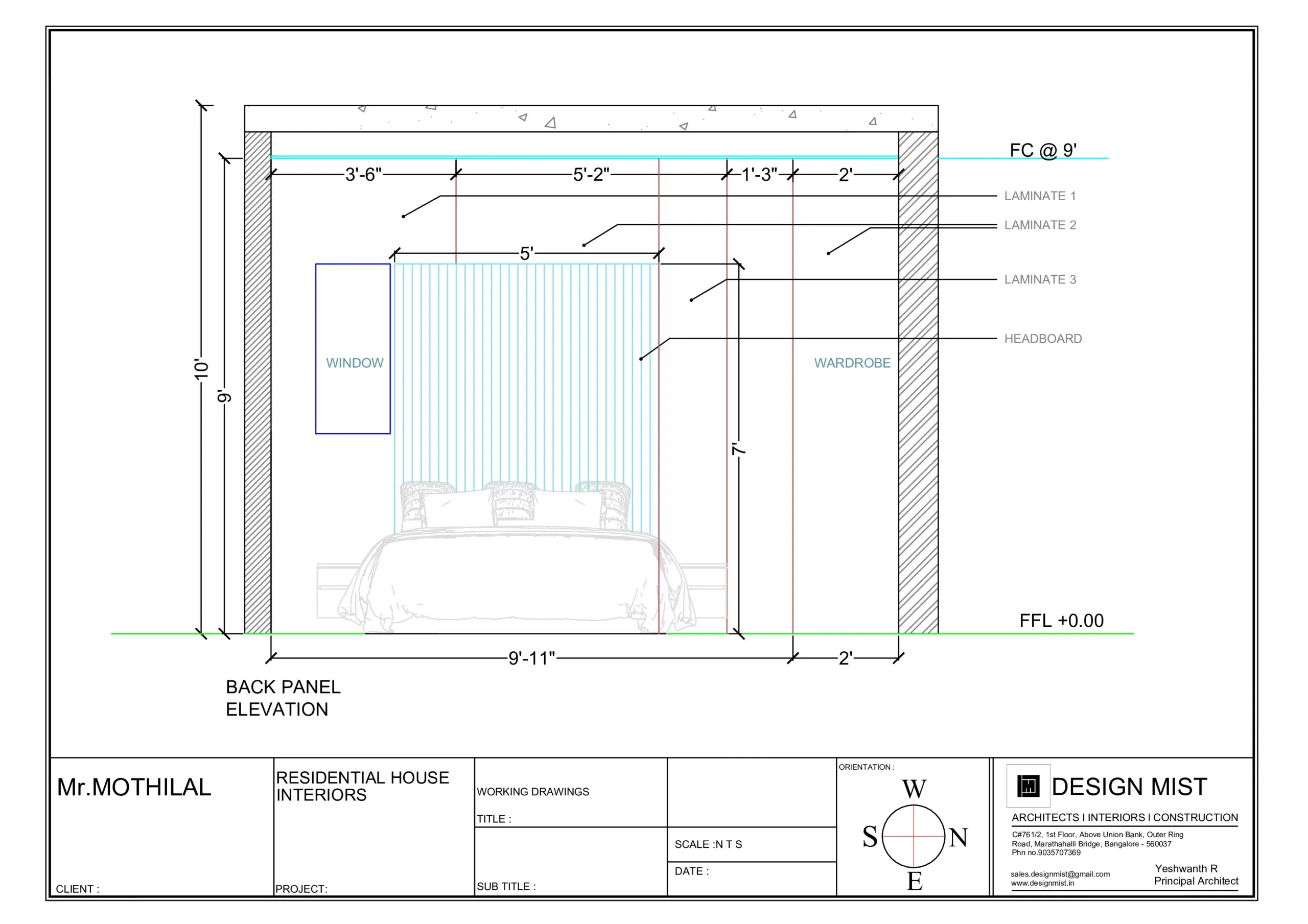 BEDROOM 2 back panel