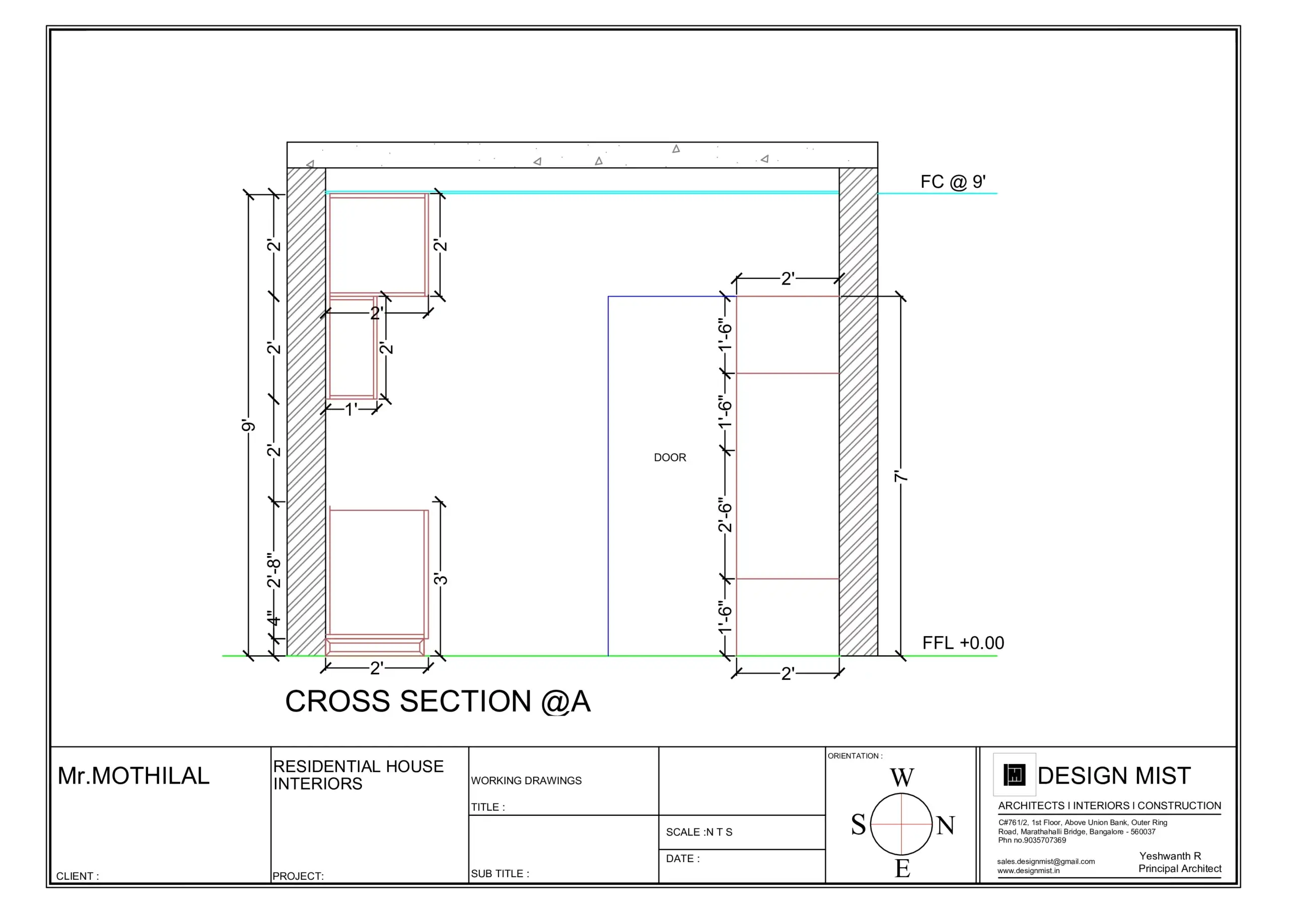 KITCHEN CROSS SECTION A